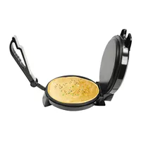 1200W 220V Round Roti Maker Electric Double Sided Heating Corn Dessert Flour Press Non-stick Temperature Adjustable 200-260°C
