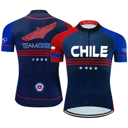 Chile Bike Clothes Short Sleeve Cycling Wear Road Sweater Bicycle Jacket Motocross Top Premium Shirt Zip Sport Jersey Malliot