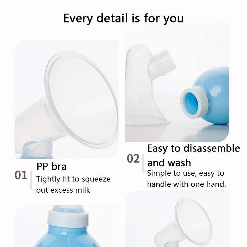 Baby Feeding Manual Breast Pump BPA Free Breast Milk Extractor Nipple Suction Lactation Maternity Breastmilk Breastfeeding Pump