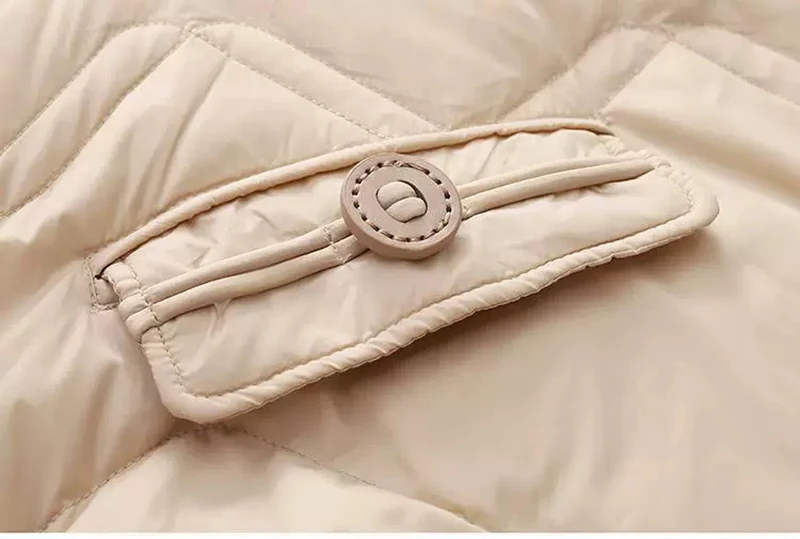 Schinteon Women White Down Jacket with Hood Solid Color Loose Casual Warm Autumn Winter A-lined Outwear Parka Coat 2026 New