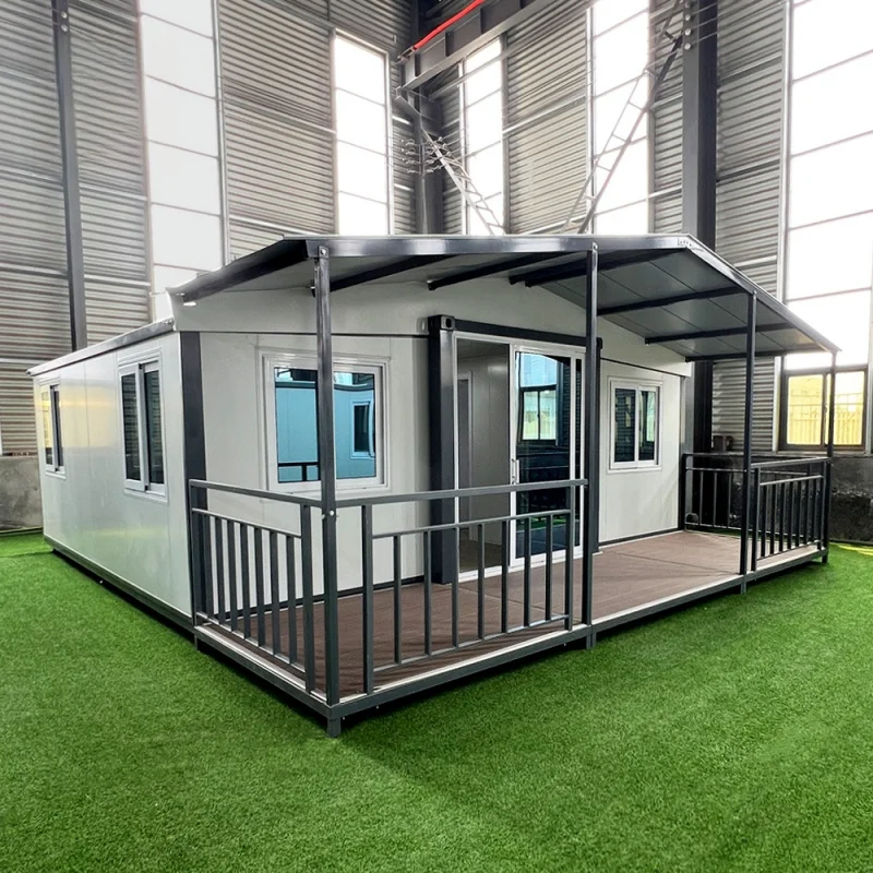 custom.Modern 20ft Expandable Container House with Waterproof Steel Frame Balcony Prefab Outdoor Application Made From Sandwich
