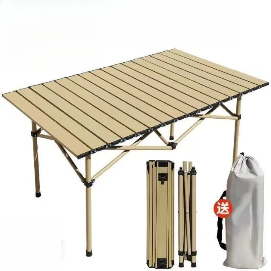 Mesa de exterior resistente y engrosada con características retro, mesa de exterior adecuada para muebles de exterior con respaldo plegable, Mesa Exterior LJ40