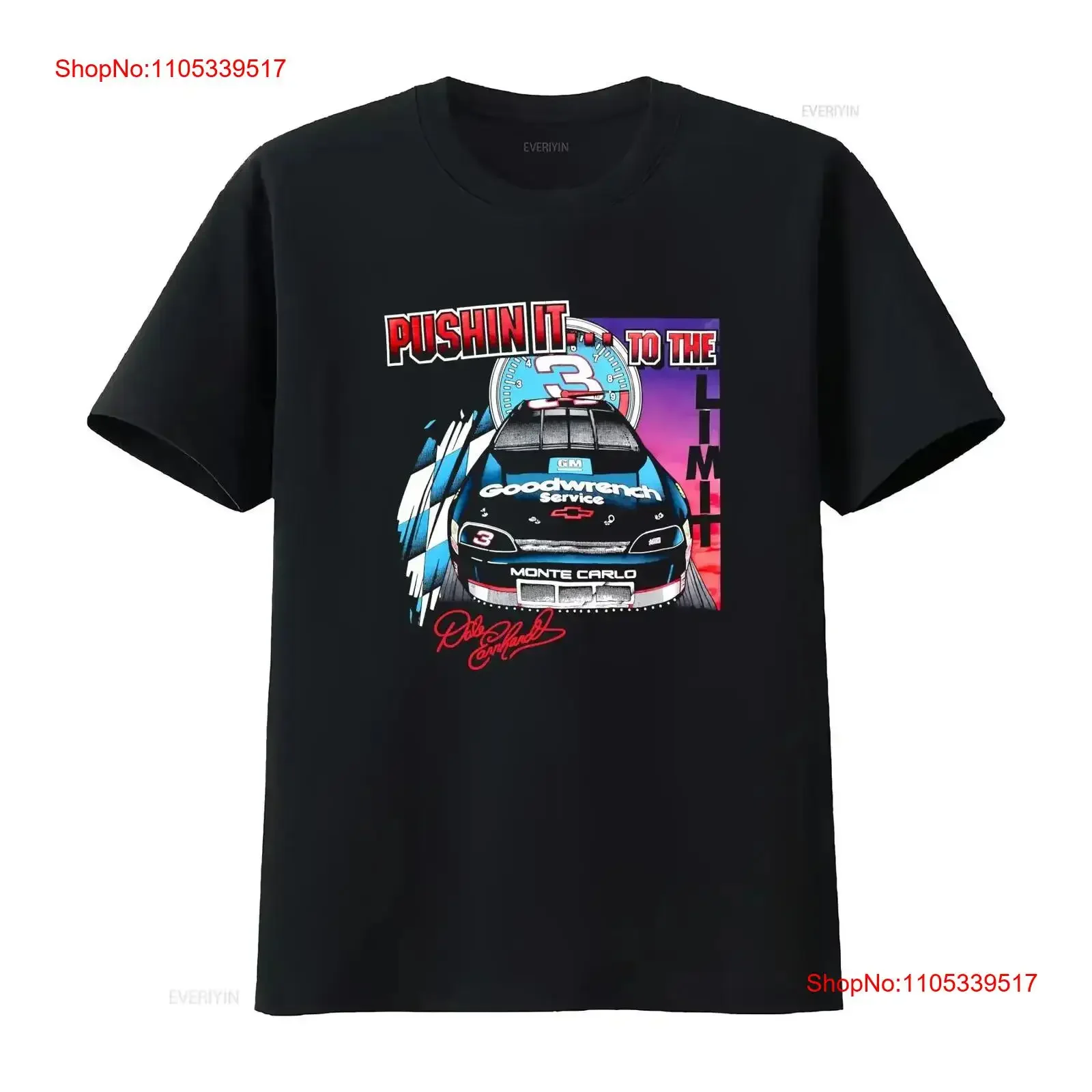 1996 Dale Earnhardt T Shirt XL Black Pushin it to the Limit USA Chase Smoke vintage Washed designer clothes homme  vintage