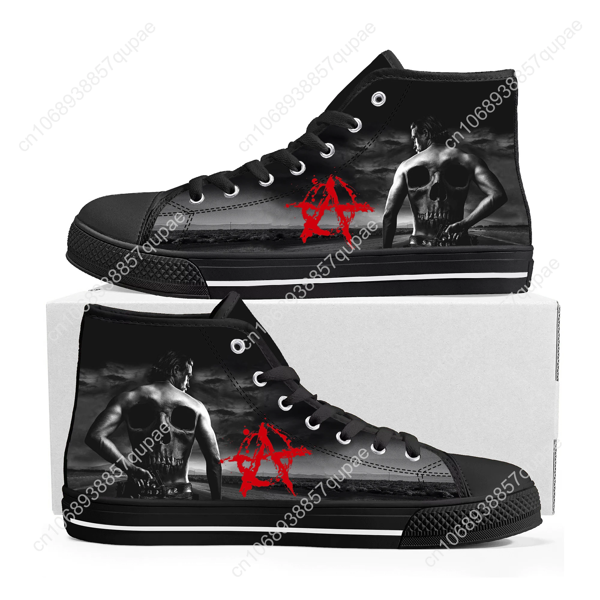 Sons Of Anarchy SOA High Top High Quality Sneakers Mens Womens Lightweight Canvas Sneaker Ghana Hiking Casual Custom Shoes