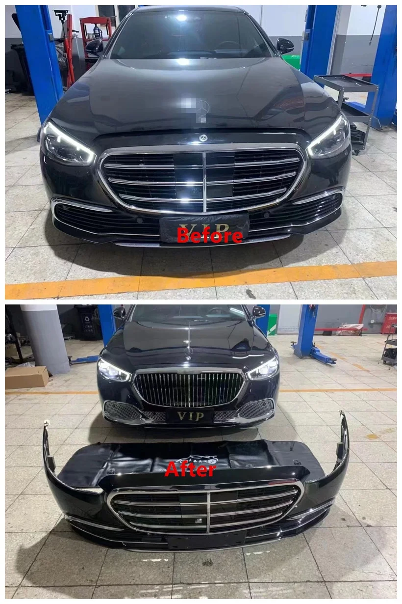 Grade dianteira do carro para S CLASS W223 2021+ cor preta