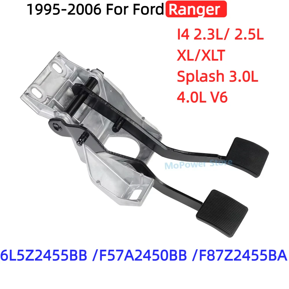 Conjunto de montagem do suporte do pedal da embreagem do freio 6l5z2455bb 1995-2006 para ford ranger 2.3l/ 2.5l i4/xl/xtl/ respingo 3.0l/ 4.0l v6
