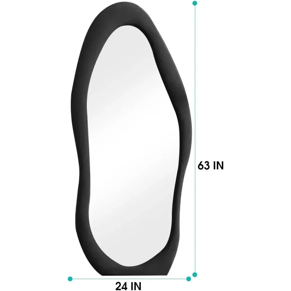 63" x 24" Full Length Mirror with Stand,Wall Mounted, Floor Mirror, Cloud Shape Standing Mirrors