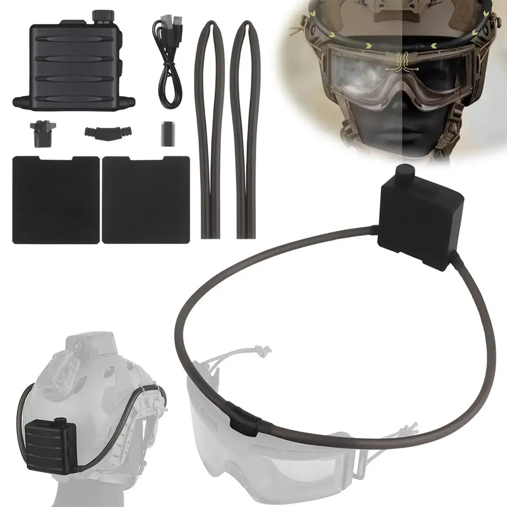 

Tactical Goggles Defogger Defogging Fan Anti-fog Kit For Airsoft Shooting Motocross Mountaineering Protection Glasses Ski M I8N3