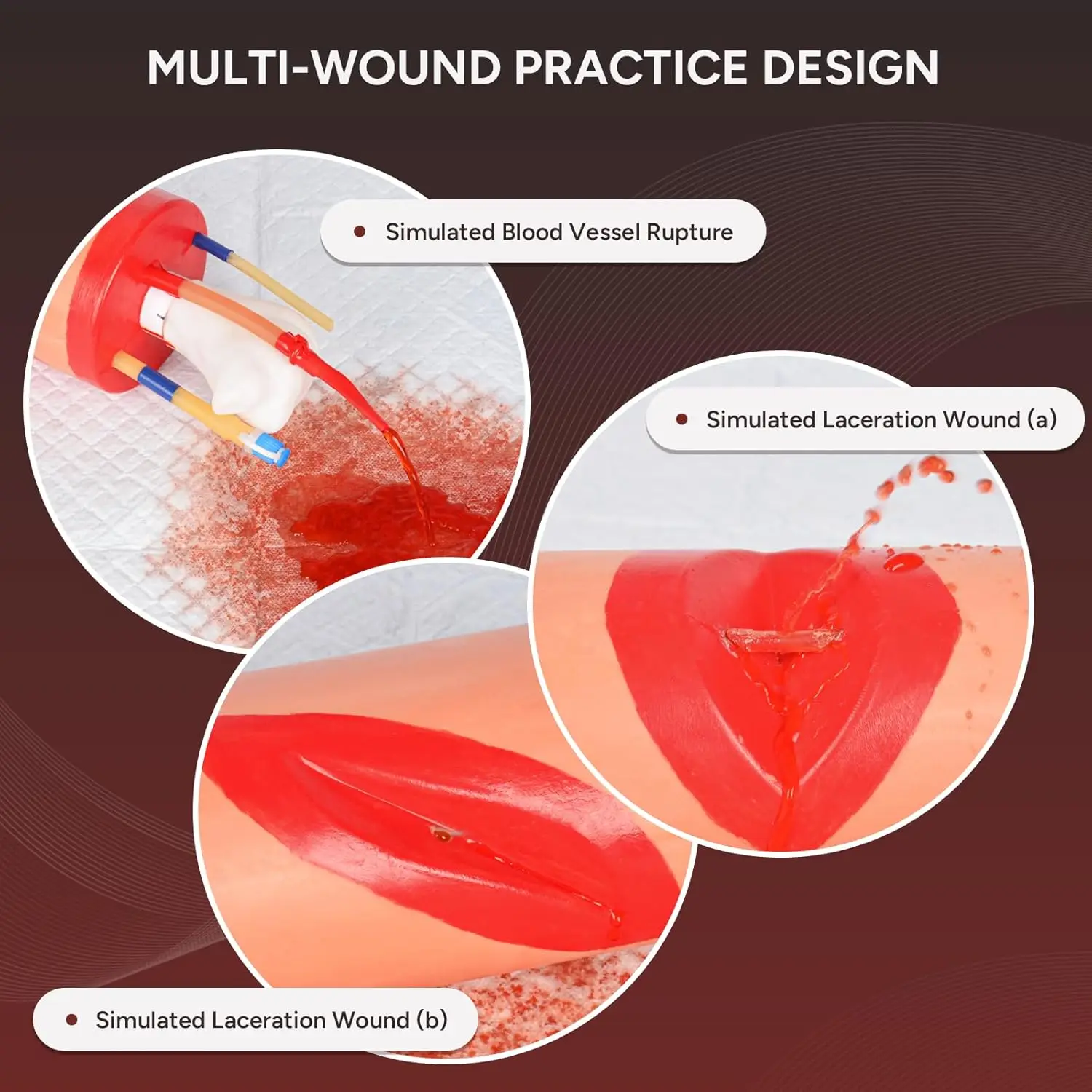 Ultrassist Complete Stop The Bleed Training Kit Bleeding Control Wound Packing Simulator for EMT Students Trauma Care Practice view 5