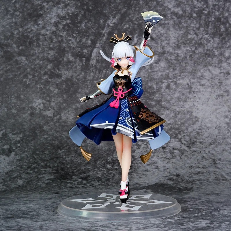 Genshin Impact Kamisato Ayaka Game Anime Figure Lady Egret Princess Doll Pvc 23cm Action Figurine Statue Collectible Model Toys