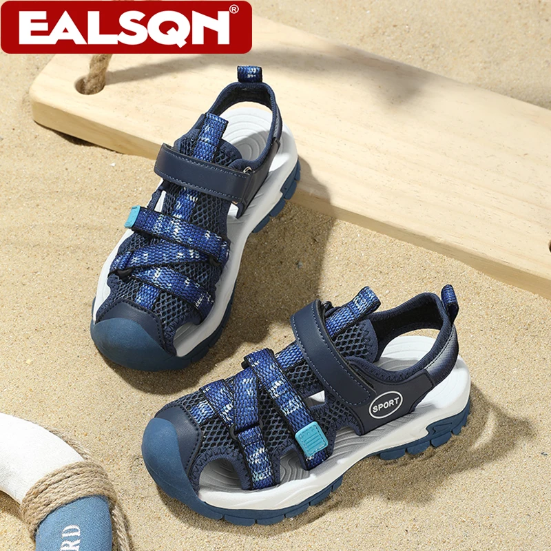 여름 소년용 닫힌 발가락 샌들 미끄럼 방지 부드러운 밑 - Casual Sandal Leather 리뷰 및 가격