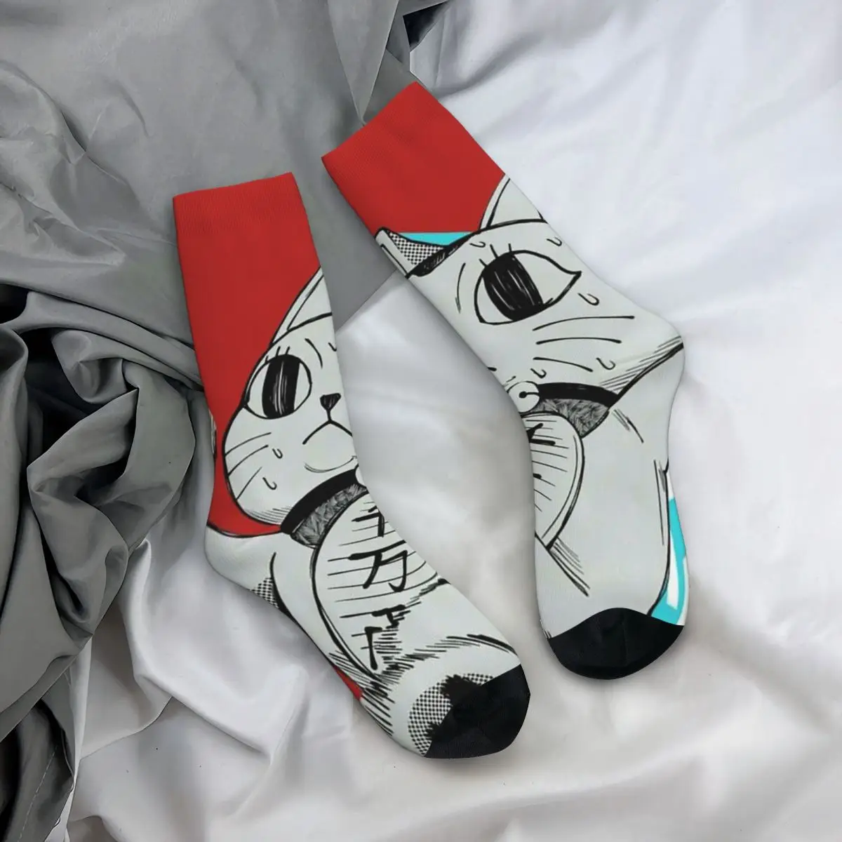 جميع المواسم طاقم جوارب أنيمي Dandadan القط الجوارب مضحك الجوارب الطويلة اكسسوارات للرجال النساء الهدايا