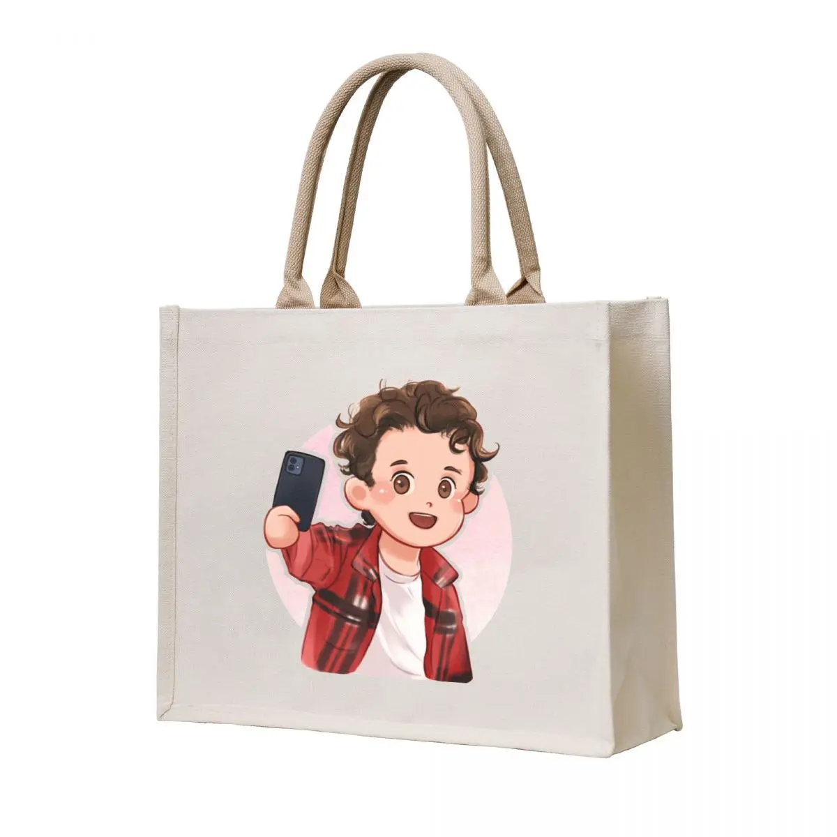 

The Curls - Flannel ver. Tote Bag Canvas bag cute tote bag custom canvas Canvas