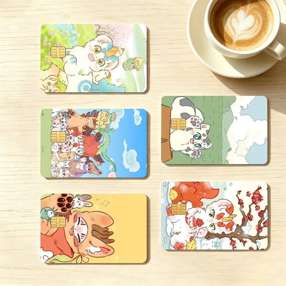 Cute Furry Fabulous Beasts  Credit Card HD Stickers Game Card Decal Small Chip Waterproof Sticker Gift