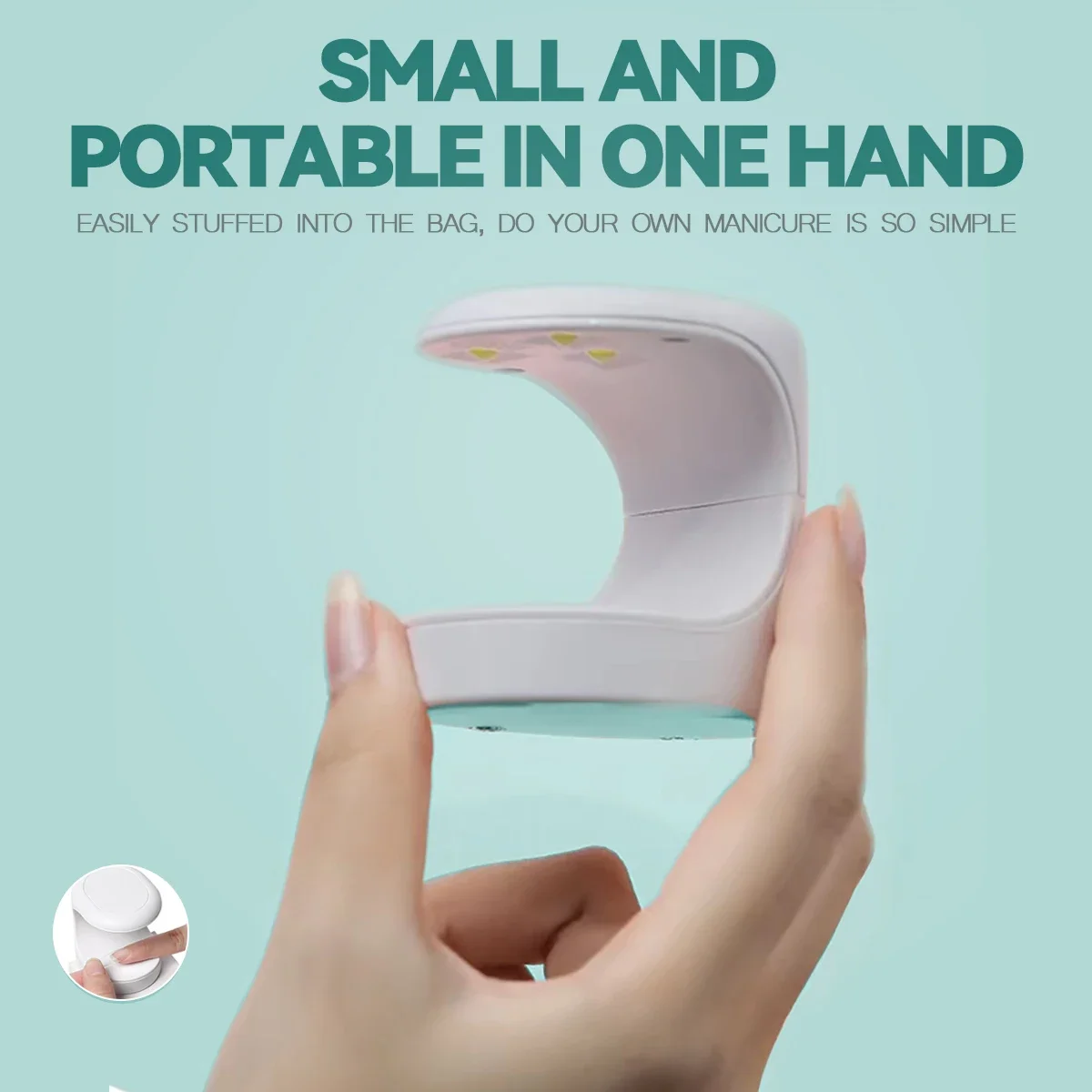 Lampada per unghie UV LED Lampada per asciugatura smalto gel Mini 9-16W Luce per unghie con cavo USB Manicure Strumento per nail art Lampara uv Ecoco uv Uv led