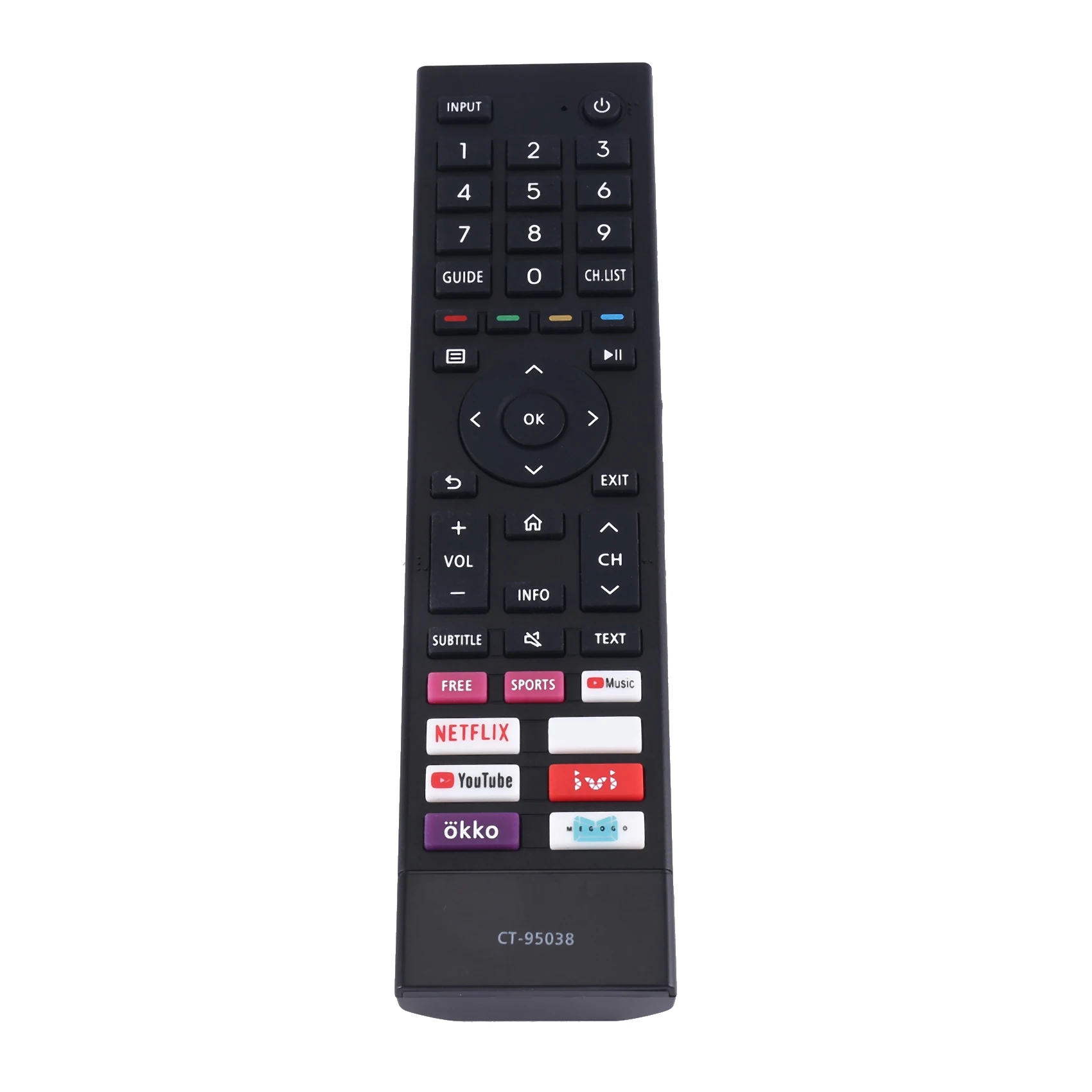 Control remoto de repuesto CT-95038 para mando a distancia de TV