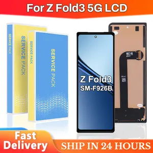Bilashmart Fold3 Screen Samsung Z Fold 3 F926 F9260 LCD Display Touch Screen Digitizer Assembly Replacement Z Fold3 Screen Replacement