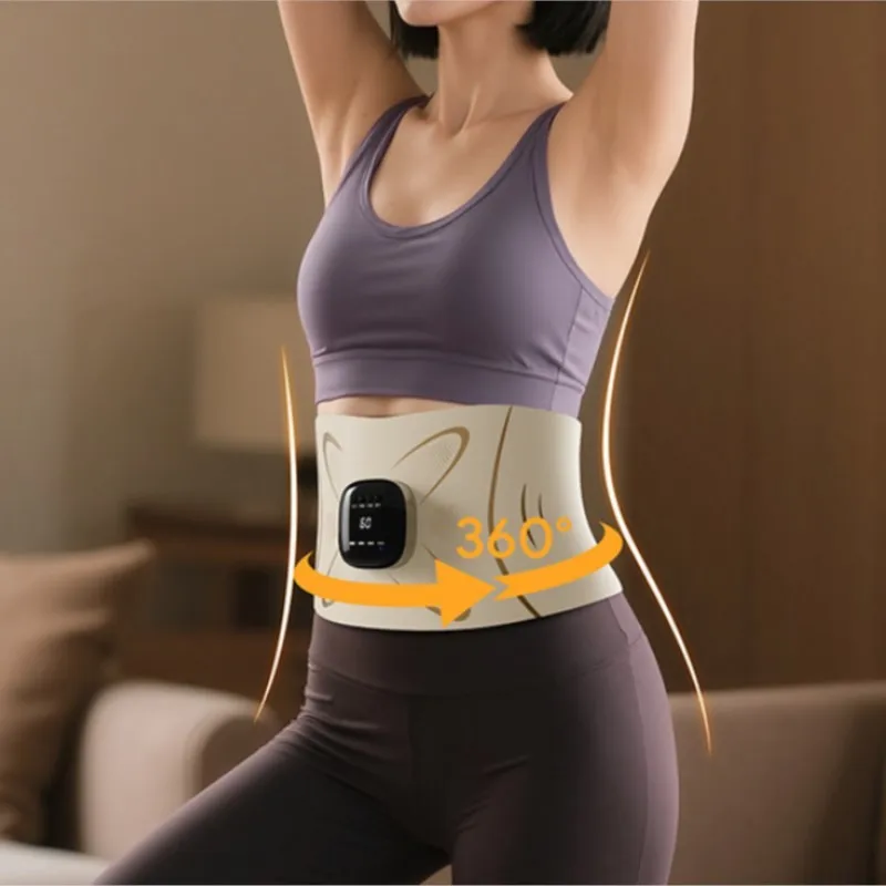 

Новый электрический массажер для брюшного пресса с 4 настройками температуры и функцией импульсного массажа для сжигания жира и похудения.