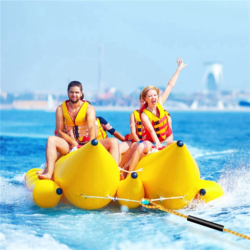 

NEW-2Pcs 60FT Boating Tow Ropes Heavy Duty Water Ski Rope 1-3 Person For Towable Tubes,Tow Rope For Kneeboard