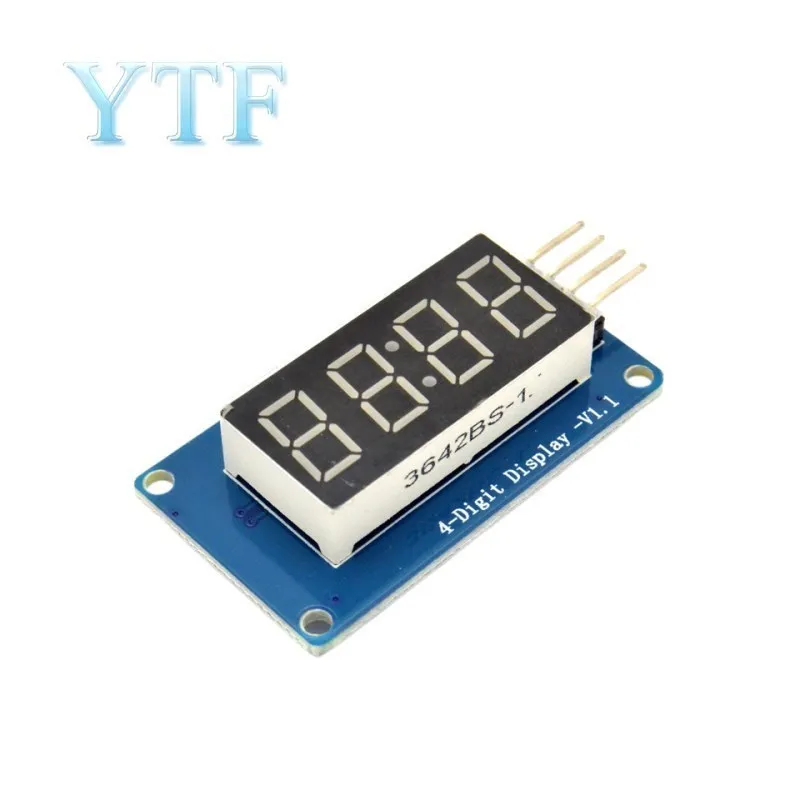 

TM1637 LED Display Module For Arduino 7 Segment 4 Bits 0.36Inch Clock RED Anode Digital Tube Four Serial Driver Board Pack