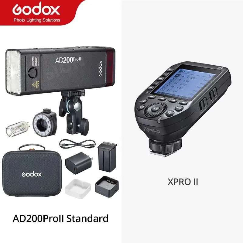 Godox AD200ProII TTL Wireless Flash for Canon Nikon Sony