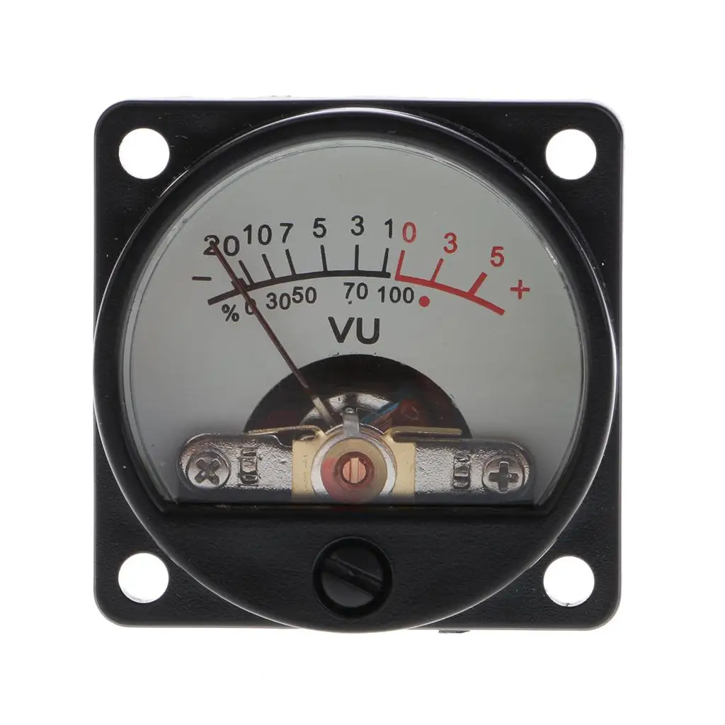 630Ohm Analog Panel 500VU Meter Audio Level Meter 6-12V Warm Back Light