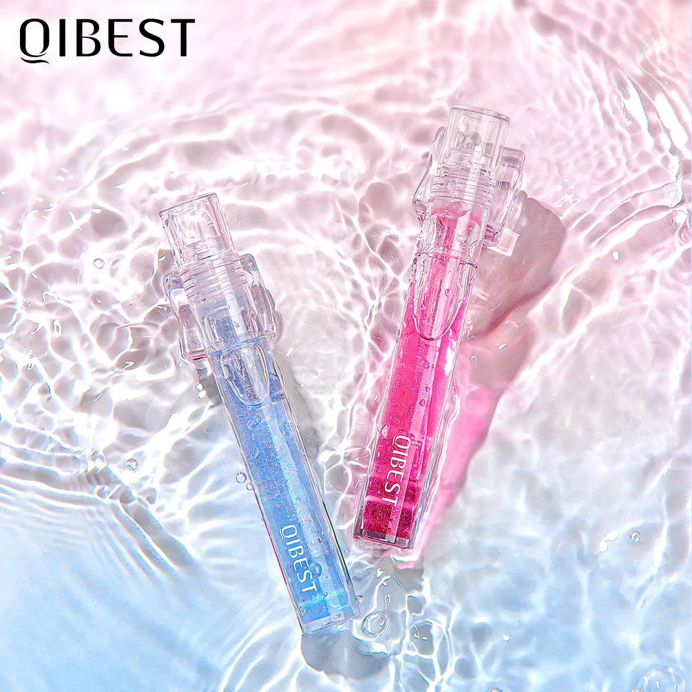 Lip Gloss Transparent Holographic Lip Plumping Shiny Pearl Moisturizer Color-Changing Oil Lip Makeup Plumper Nutritious Care