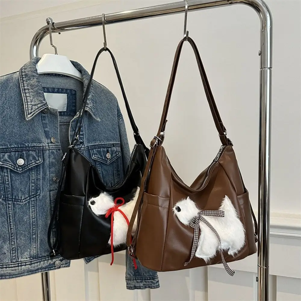 أزياء بو المرأة حمل حقيبة بلون لينة حقيبة كتف سعة كبيرة جرو حقيبة ظهر عادية السفر