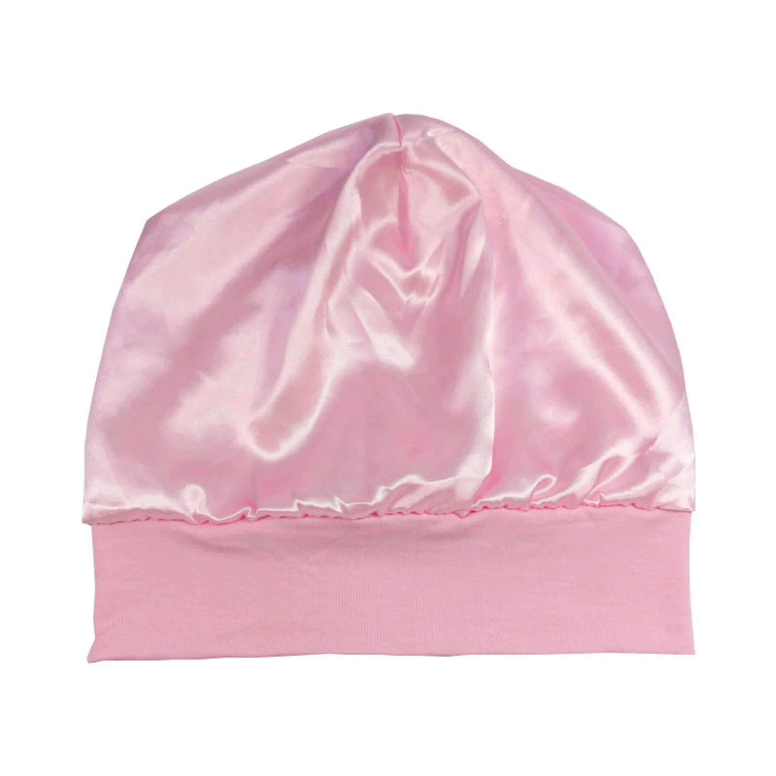 Satin Lined Bonnet Sleep Cap Adjustable Stay On Headwear Lined Beanie Hat for Curly Hair Protection