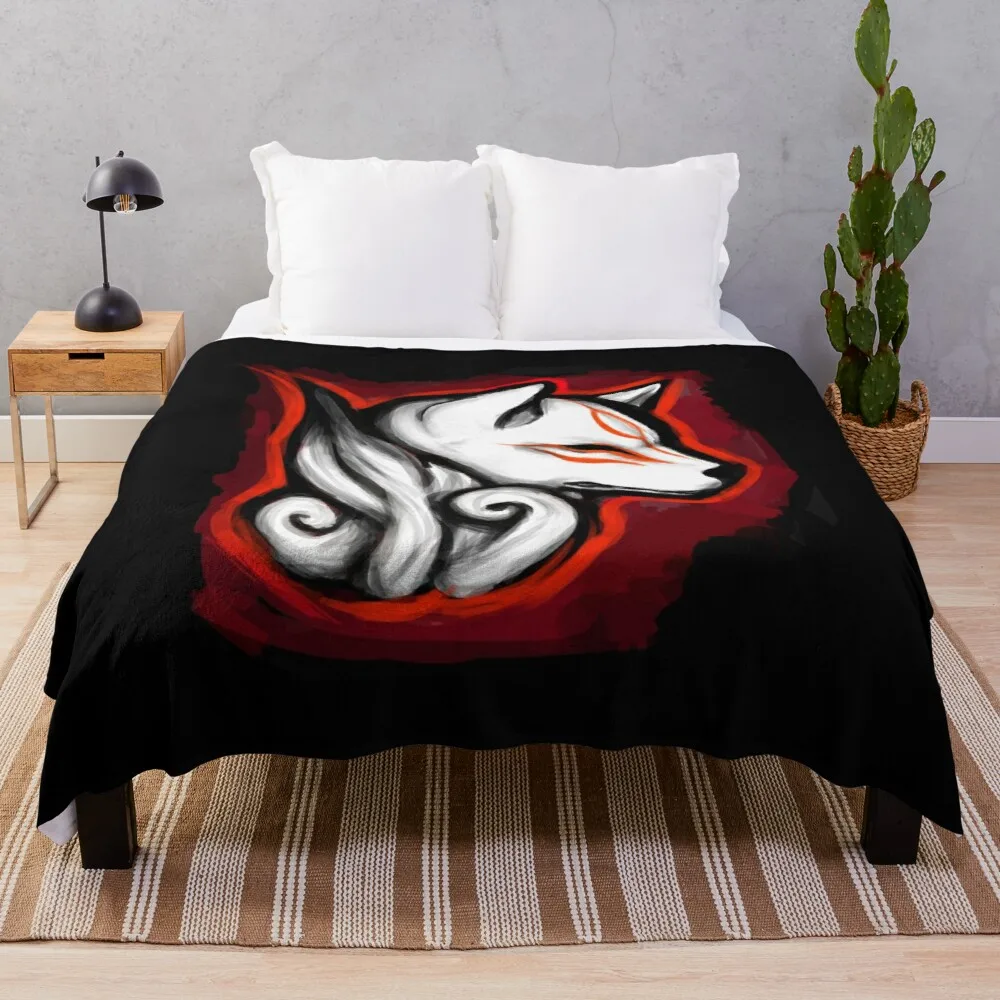 Great God Amaterasu Throw Blanket Fuzzy Blanket Hair Blanket