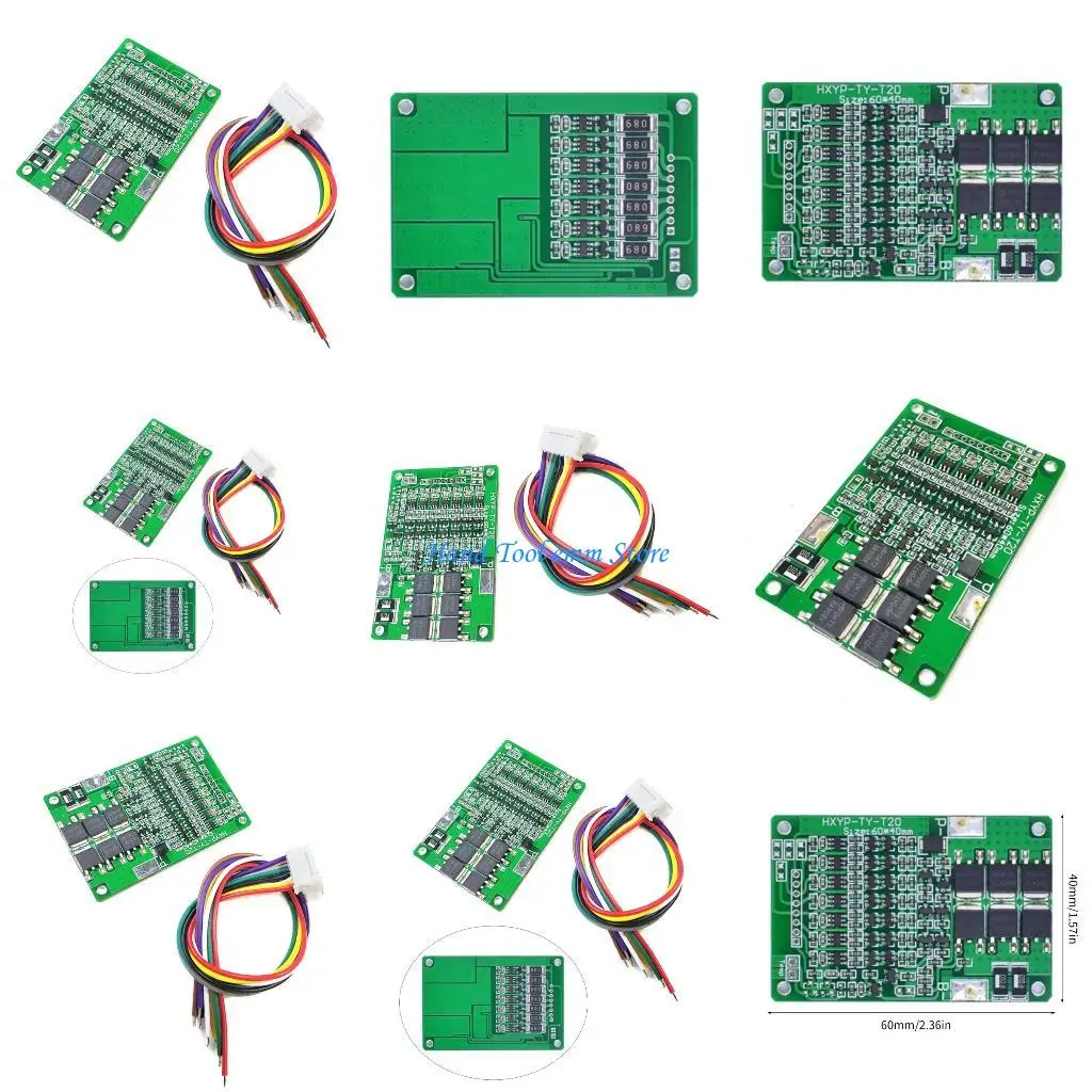 

H37F 7S 29.4V Lithiums Battery Management System Balanced Charging Discharging Protections DIY