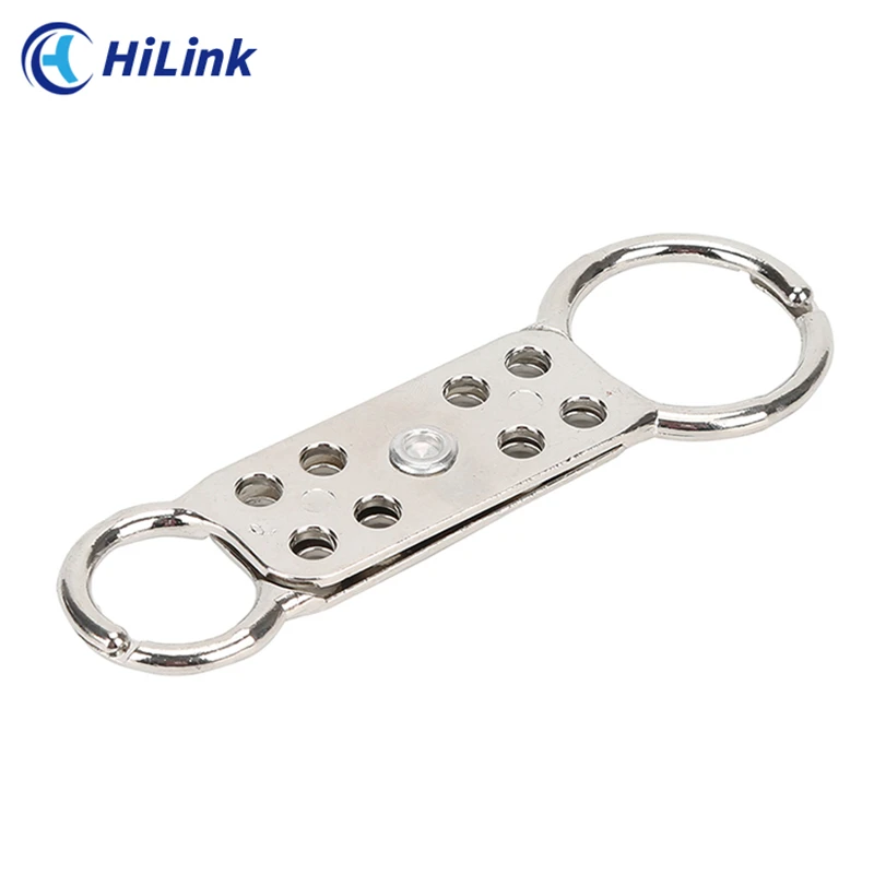 Multi-person Management 8 Padlock Holes Silver Double-end Aluminum Group Lockout Hasp With 32mm Shackle and 38mm Shackle