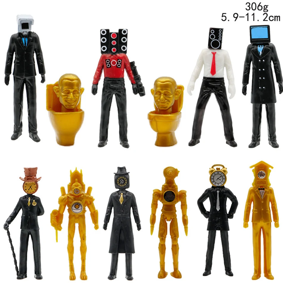 Skibidi Toilet Figure Speakerman Titans Cameraman TV Man Action Figure Set Skibidi Dop Yes Yes Camera Man Figurine Skibididop