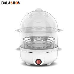 Multifunction Egg Steamer Double Layers Electric Egg Boiler Corn Milk Rapid Breakfast Cooking Egg Steamer Appliances Kitchen