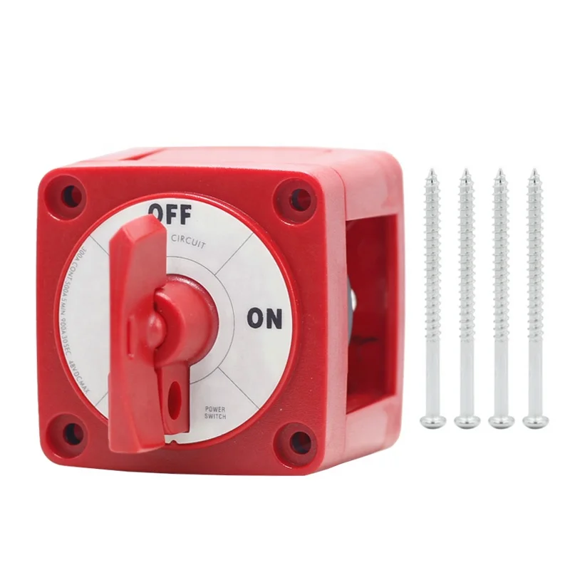 

Single Circuit 6004 RED Battery Master Cut off with Removable Key ON-OFF Product