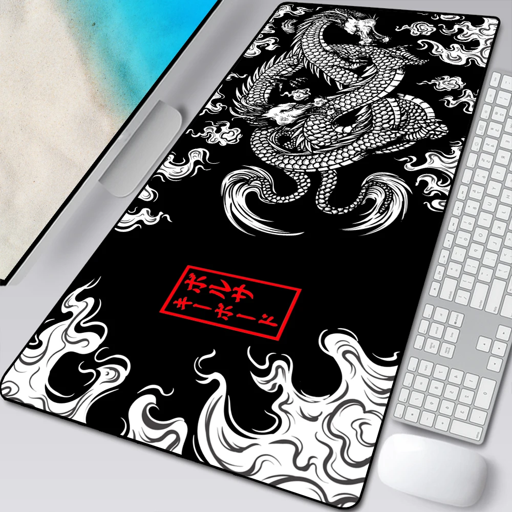 Dragon Mat Mousepad Gamer Office Mat Mouse Pad Light Gaming Room Accessories Desk Mat Art Keyboard Mats 900x400 Mausepad Company