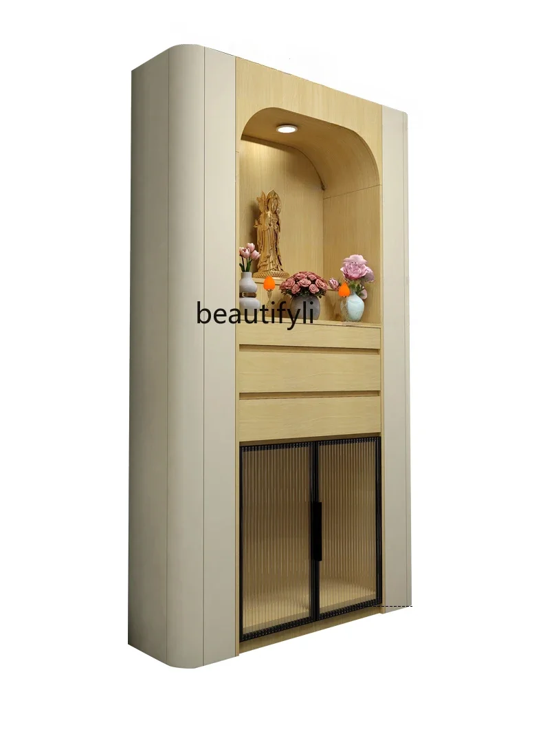 

A16 New Chinese Style Clothes Closet Living Room Altar Incense Burner Table Home Modern Light Luxury God of Wealth Altar Cabinet