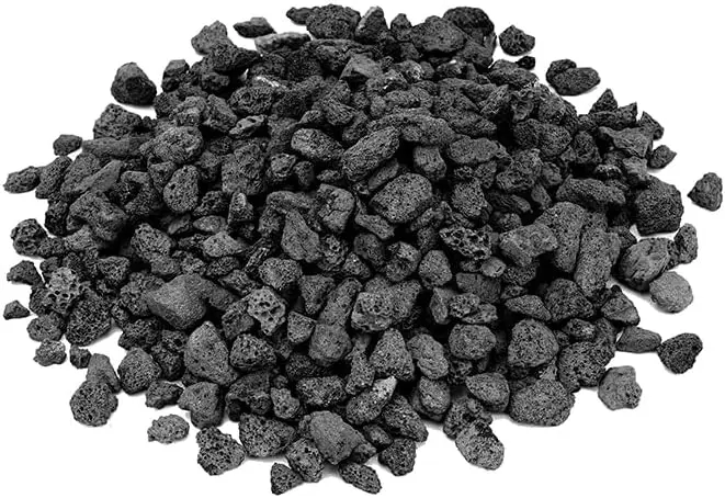 

Гранулы из натурального лавового камня для газовых очагов, каминов, ландшафтного дизайна сада, растений в горшках - мешок 5 фунтов