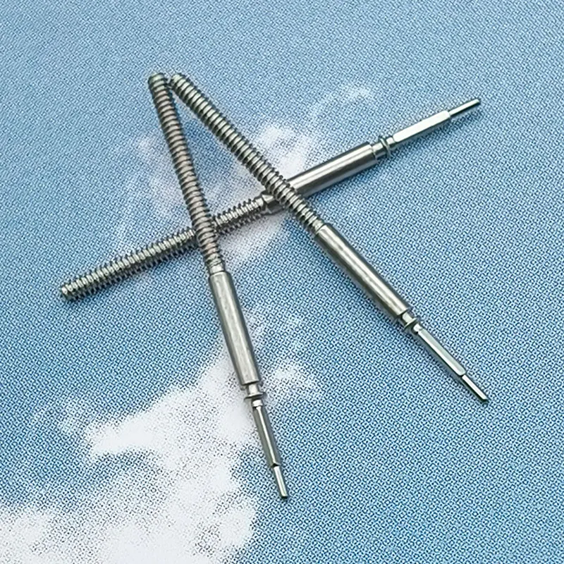 2/4Pcs 2892 Case Watch Crown Stem Spare Parts Fits 2892 Movement Watch Replacement Repair Watch Crown Stem Parts