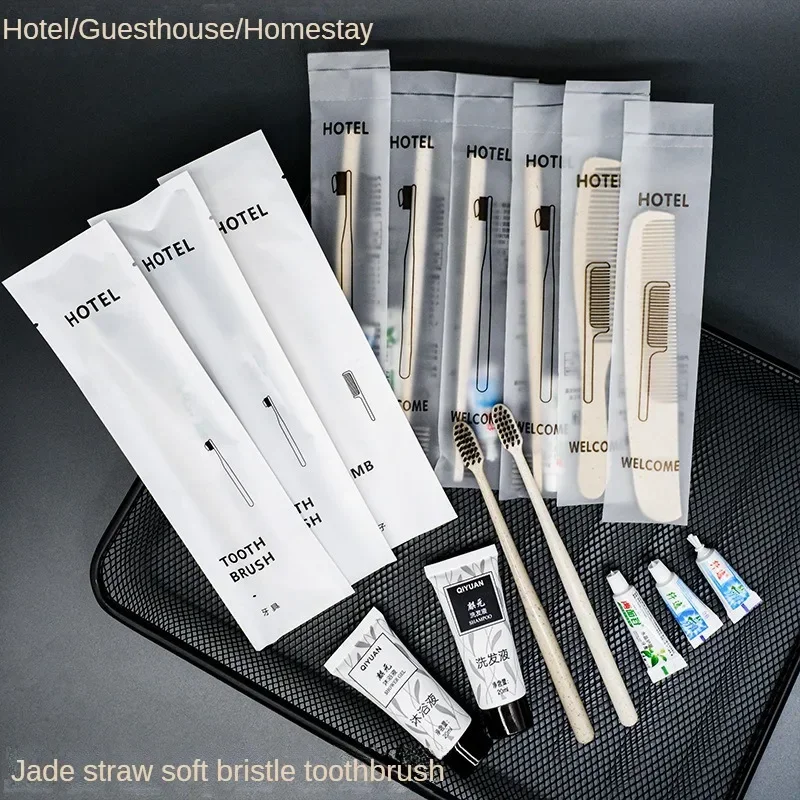 

Disposable Toothbrush Wholesale, Hotel Hotel Special Soft Bristle Toothbrush Toothpaste Set, B&B Household Disposable Comb 50PC