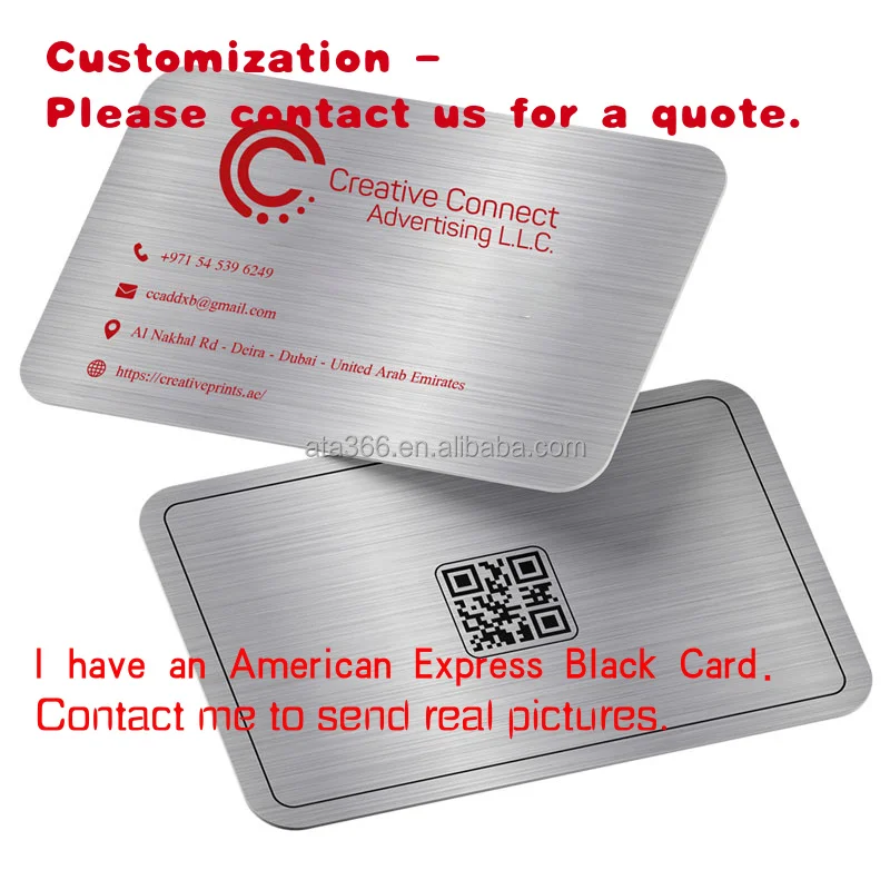 

custom.5 Factory Price Metal Business Cards Customized Blank Metal Laser Engraving Sublimation Blanks Cards
