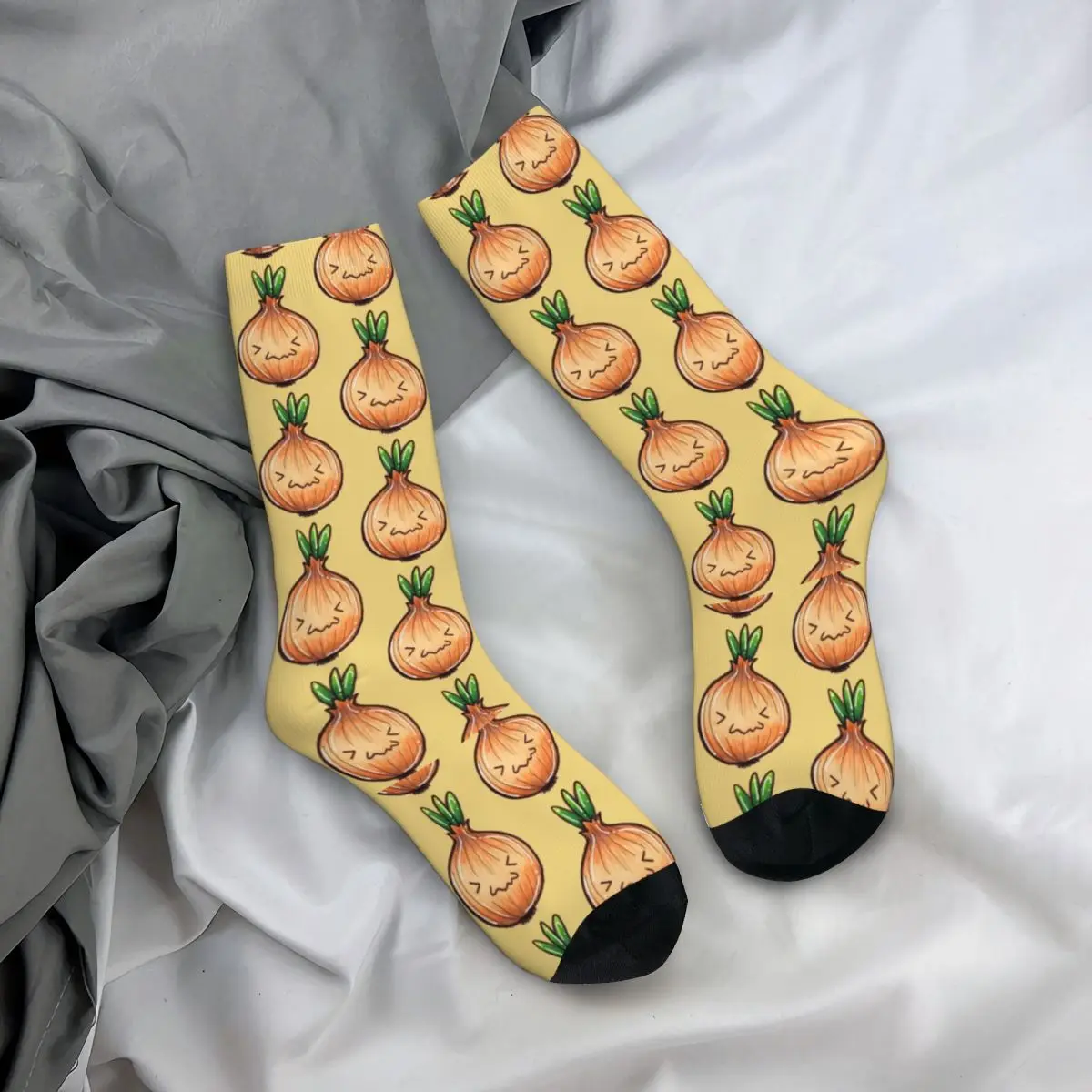 Cute Onion Socks Vegetable Korean Stockings Spring Non Skid Female Socks Quality Graphic Running Socks