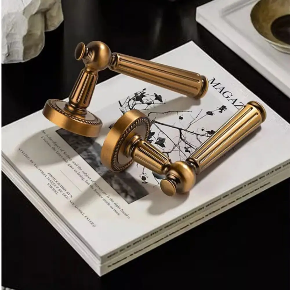 simple-design-magnetic-suction-door-lock-split-body-retro-style-silent-door-lock-easy-installation-durable-wooden-door-handle