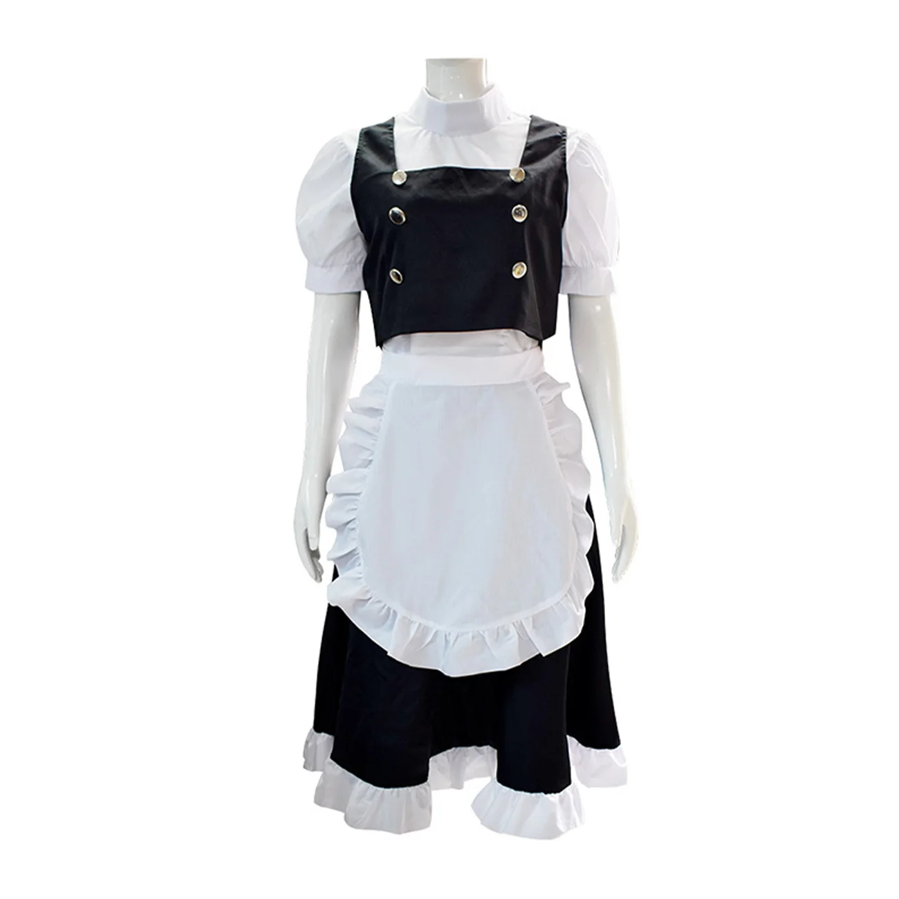 

Anime Cos Kirisame Marisa Cosplay Costume Party Uniform Full Set Maid Suit