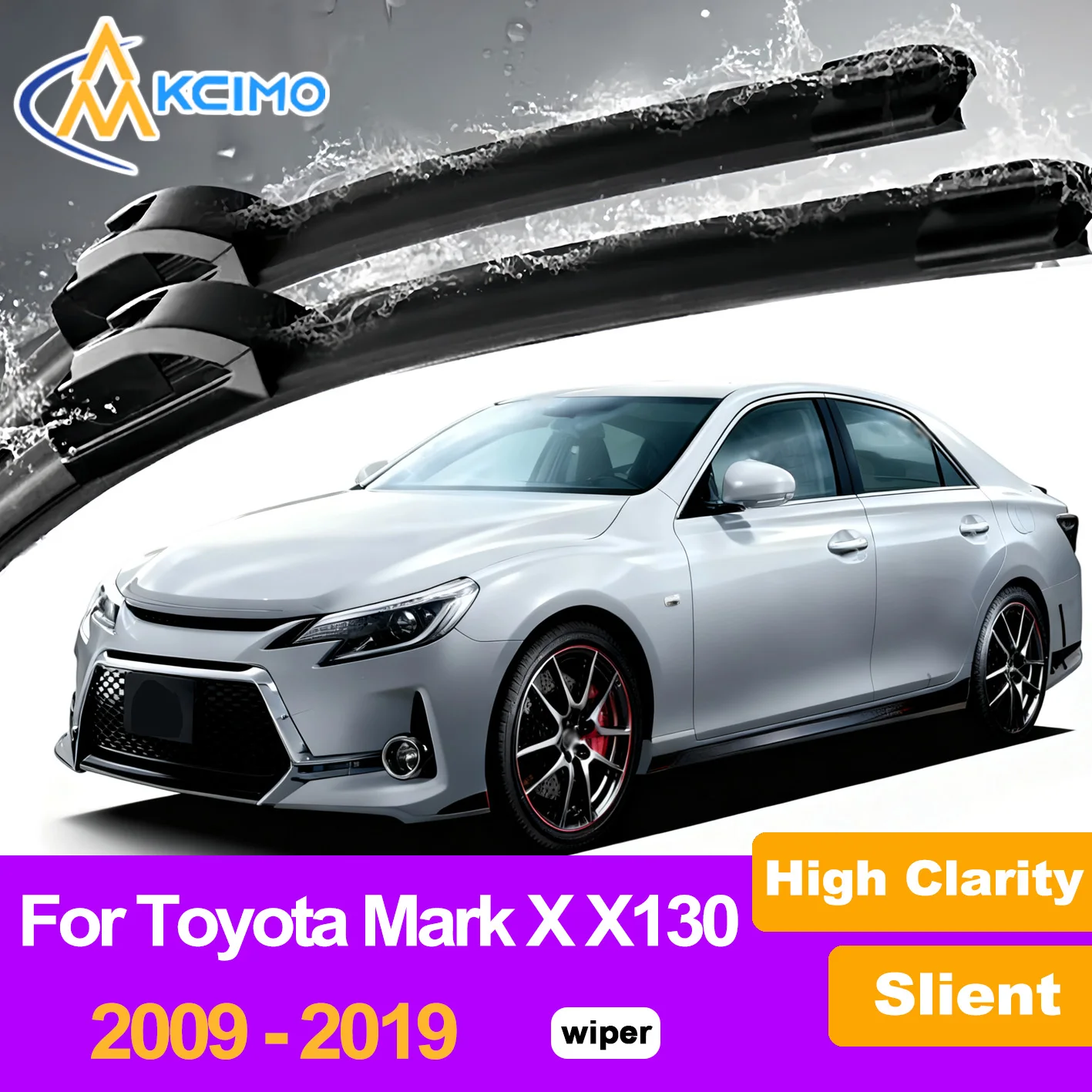 

2Pcs Front Windshield Wiper Blades For Toyota Mark X X130 2009-2019 Windscreen Window Car Accessories