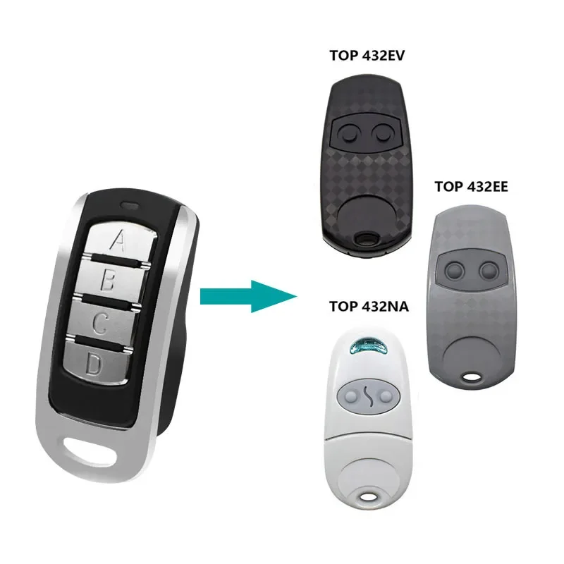 รีโมทคอนโทรลไร้สายคุณภาพสูง 433MHz สำหรับประตูม้วน ประตูรั้วแบบยืดหดได้ ใช้งานง่าย คัดลอกสัญญาณได้