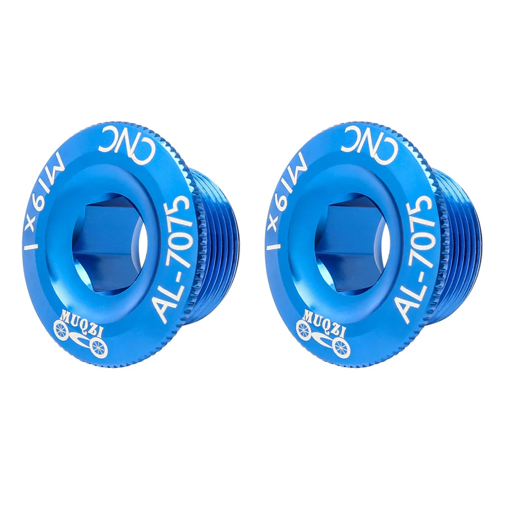 

2pcs Crank Cover Bike Accessory Aluminum Alloy Crank Arm Bolt Blue Universal Fit for Mountain Road Bicycles Lightweight