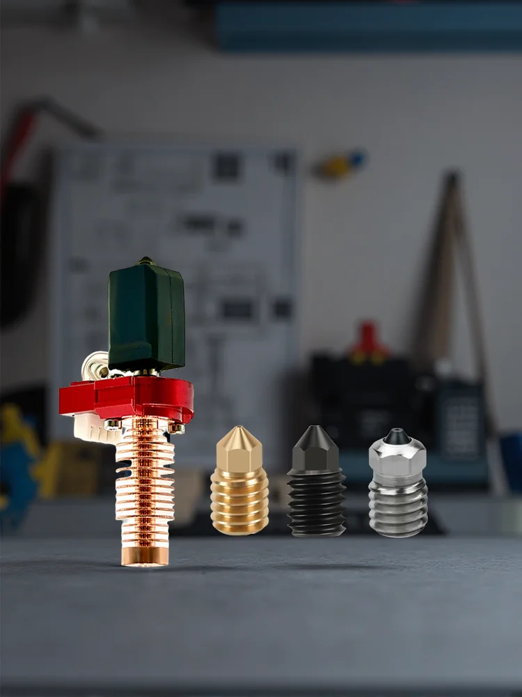Nowa Ulepszona Głowica Drukująca V2 Hotend Do Flashforge Adventurer 5M/5M Pro 280 ℃   Zestaw bloku grzewczego ceramicznego AD5M Dysza ze stali hartowanej — zdjęcie produktu 7