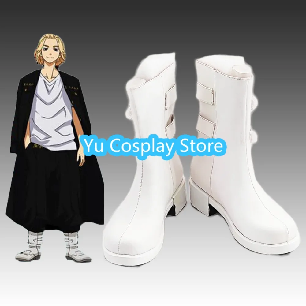 Yu Cosplay Store Manjiro Sano Cosplay Shoes Anime Cosplay Shoes Boots Halloween Costumes Props
