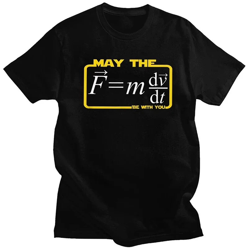 เสื้อยืด Funny MayThe (F=mdv/dt) Be with You: เข้าใจฟิสิกส์ผ่านการออกแบบที่ลึกซึ้งและน่าสนใจ